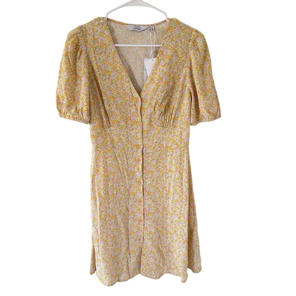 & Other Stories NEW Yellow Zora Mini Dress - Picture 2 of 6